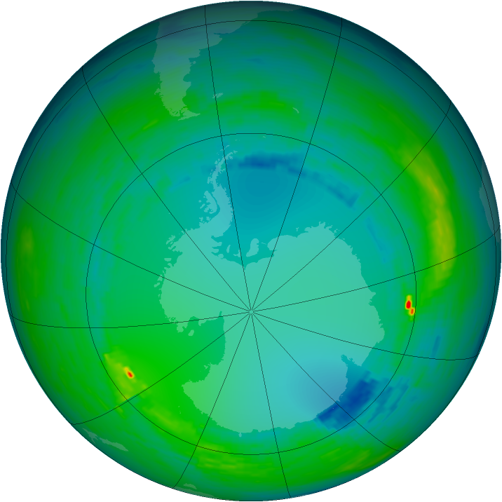 Ozone Map 1990-07-31